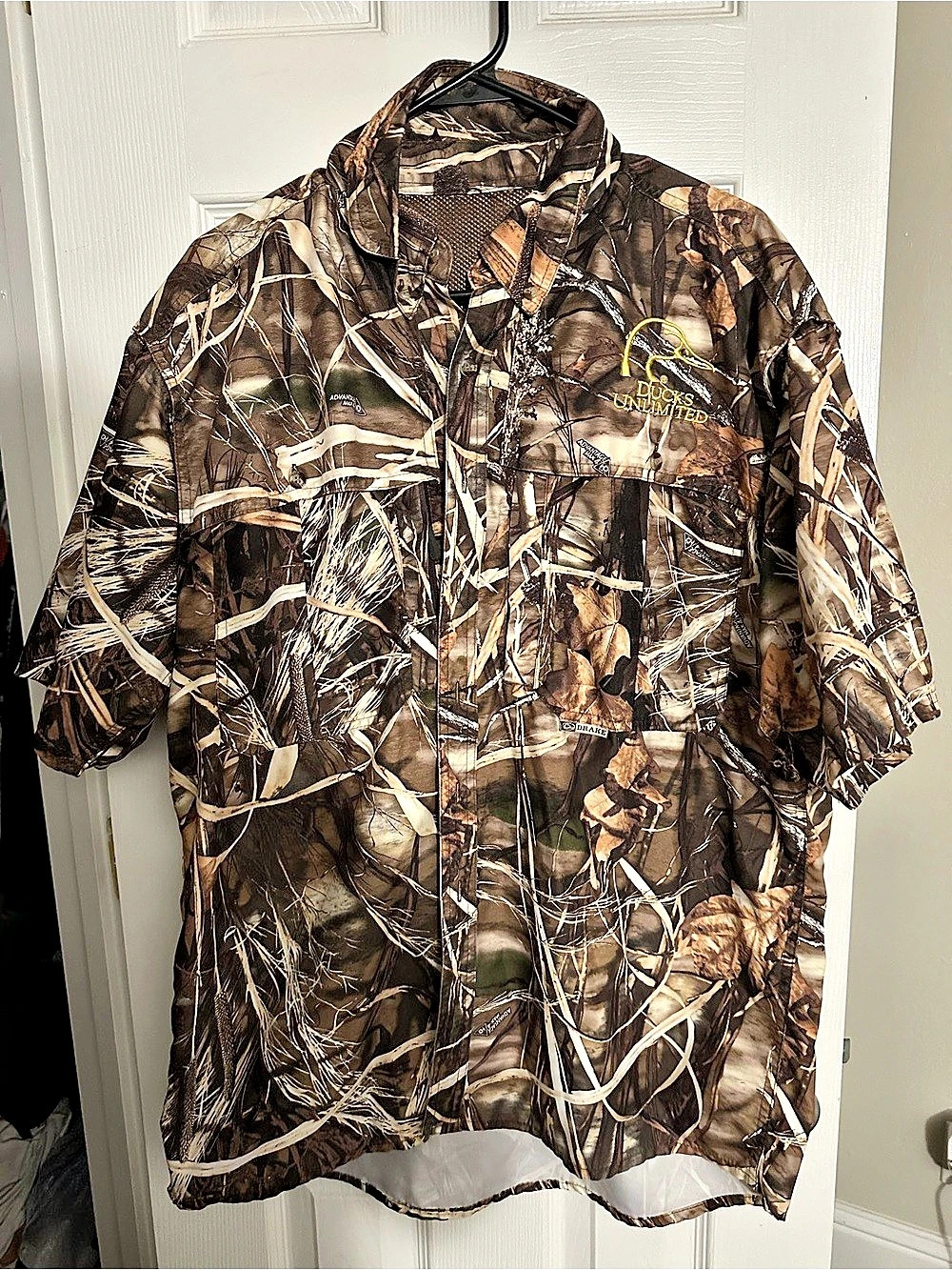 Ducks Unlimited Men's Drake Waterfowl Camo Short Sleeve Shirt